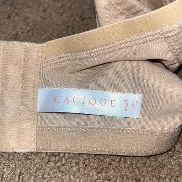 Lane Bryant Cacique Smooth Boost Plunge Bra 46DD - Picture 10 of 11